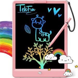 Kids LCD Writing Tablet‎ Doodle Board, 10inch Colorful Drawing Pad for Girls